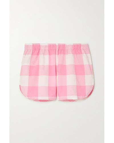 Pink Checked Poplin Mini